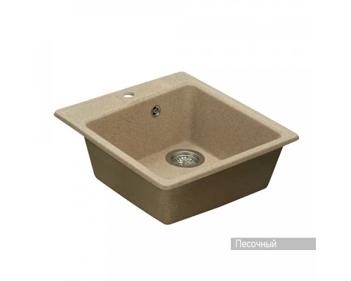 Мойка для кухни  Парма  510x470x175 мм, квадратная, песочный