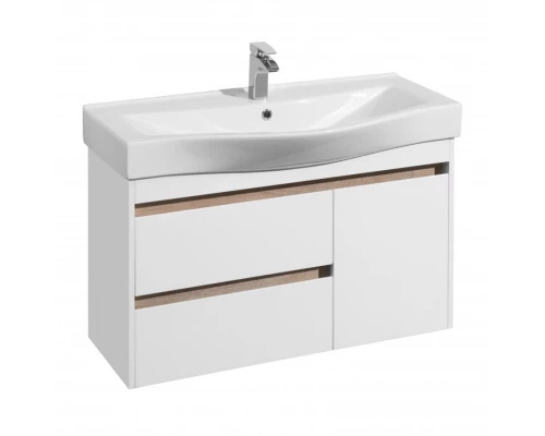 Тумба НОРТОН 100, белая (под раковину БЕВЕРЛИ 100)