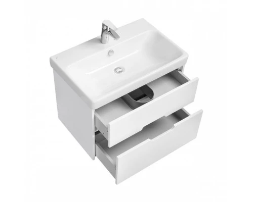 Тумба ОЛИВИЯ 70, подвесная, 2 ящ., белая матовая (под раковину АДРИАНА 70)