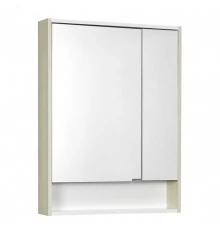 Зеркальный шкаф РИКО 65, белый, ясень фабрик
