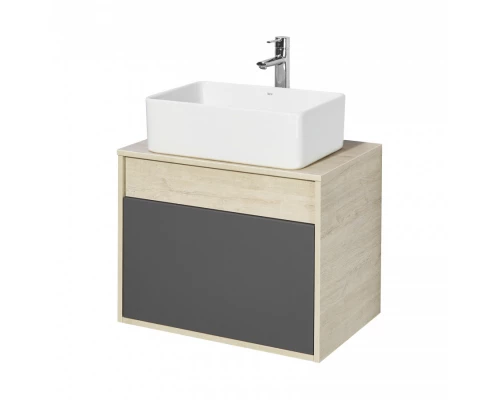 Тумба ЛОФТ УРБАН 65, серый графит, дуб орегон (под раковину MILA 35, MILA 40, ОДРИ 42)