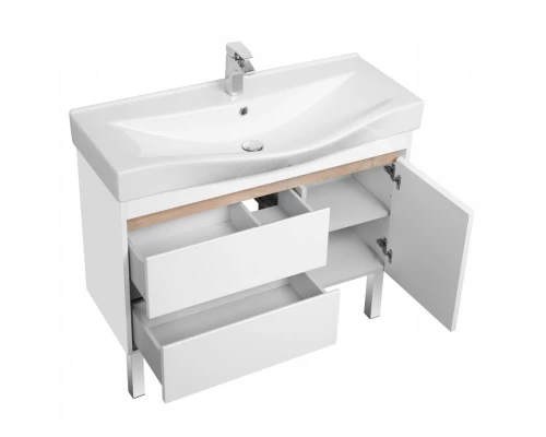 Тумба НОРТОН 100, белая (под раковину БЕВЕРЛИ 100)