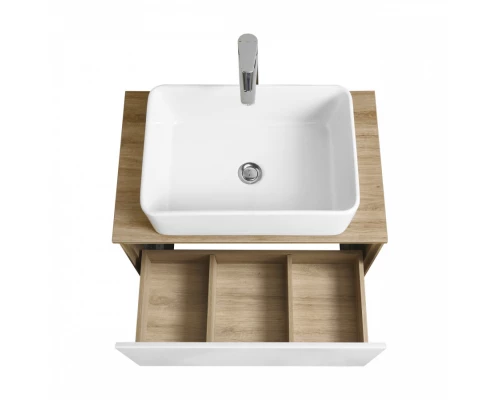 Тумба ЛИБЕРТИ 70, 1 ящ.,подв., дуб эльвезия/бел. гл-ц (под р-ну АДРИАНА 70,MILA 35,MILA 40,ОДРИ 42