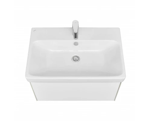 Тумба АСТИ 70, подвесная, белый, ясень шимо (под раковину АДРИАНА 70)