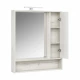 Зеркальный шкаф ФЛАЙ 80, белый, дуб крафт