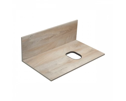 Столешница с панелью МИШЕЛЬ 80, дуб эндгрейн, универсальная