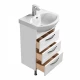 Тумба АРИЯ 50 Н, белая (под раковину СМАЙЛ 50)