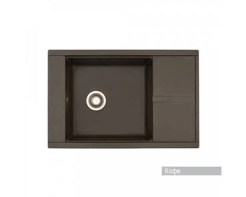 Мойка для кухни Делия 78 787x516x218 мм, прямоуг. с крылом, кофе