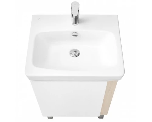 Тумба под раковину КАНТРИ 55 белый, дуб верона (под раковину НЕО 55)