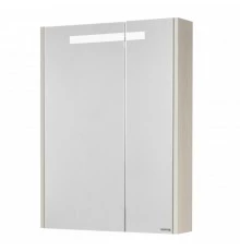 Зеркальный шкаф ВЕРДИ 60, белый, ясень фабрик