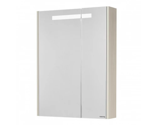 Зеркальный шкаф ВЕРДИ 60, белый, ясень фабрик