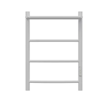 Полотенцесушитель электрический APEXTERMO Корона CR01164WM 600x400 с полкой, белый матовый