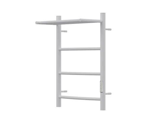 Полотенцесушитель электрический APEXTERMO Корона CR01164WM 600x400 с полкой, белый матовый