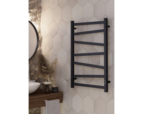 Полотенцесушитель электрический APEXTERMO Генезис GN00185BM 800x500, черный матовый