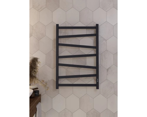 Полотенцесушитель электрический APEXTERMO Генезис GN00185BM 800x500, черный матовый