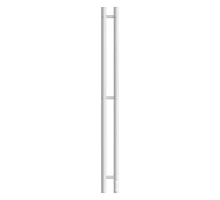 Полотенцесушитель электрический APEXTERMO Луна LN10111WM 1100x80 с крючками, белый матовый