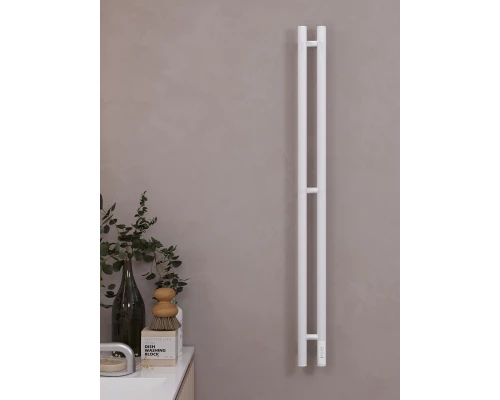 Полотенцесушитель электрический APEXTERMO Луна LN10111WM 1100x80 с крючками, белый матовый