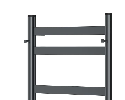 Полотенцесушитель электрический APEXTERMO Сфера SF10164GF 600x400 с крючками, графит металлик