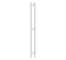 Полотенцесушитель электрический APEXTERMO Сириус SR10111WM 1100x80 с крючками, белый матовый