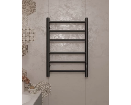 Полотенцесушитель электрический APEXTERMO Стелла ST00164BM 600x400, черный матовый