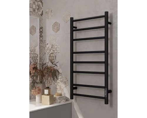 Полотенцесушитель электрический APEXTERMO Стелла ST00184BM 800x400, черный матовый