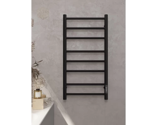 Полотенцесушитель электрический APEXTERMO Стелла ST00184BM 800x400, черный матовый