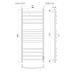Полотенцесушитель электрический APEXTERMO Умбра UM00125BM 1200x500, черный матовый
