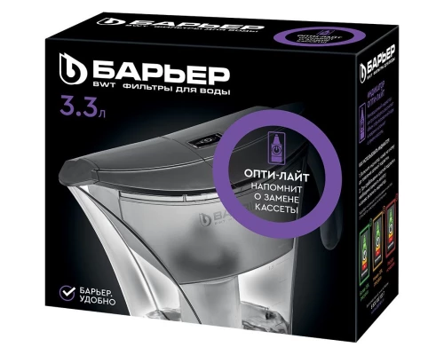 Фильтр-кувшин Барьер Смарт Опти-Лайт фиолетовый B38KZ60 (4601032996338)