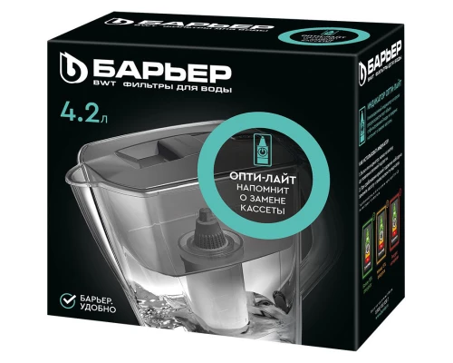 Фильтр-кувшин Барьер Прайм Опти-Лайт зеленое яблоко B582P00 (4601032995591)