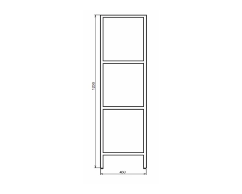 Этажерка Comforty универсальная черная