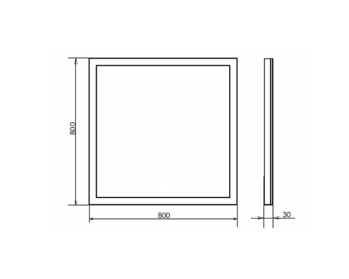 Зеркало Comforty Гиацинт-80 LED-подсветка, бесконтактный сенсор
