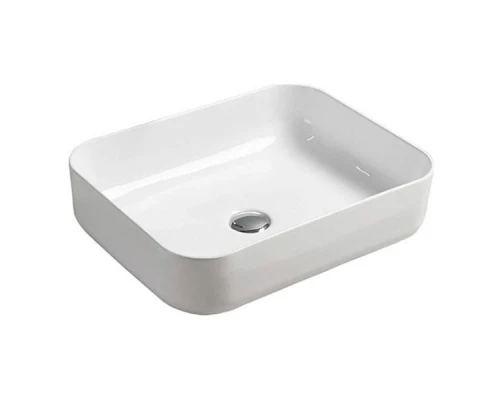 COMFORTY. Тумба-умывальник "Амстердам-95" белая с черной матовой столешницей с раковиной COMFORTY T-Y9378