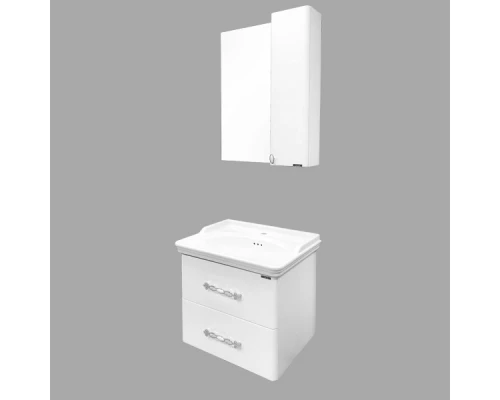 COMFORTY. Тумба-умывальник "Неаполь-65" белый глянец с раковиной 50165