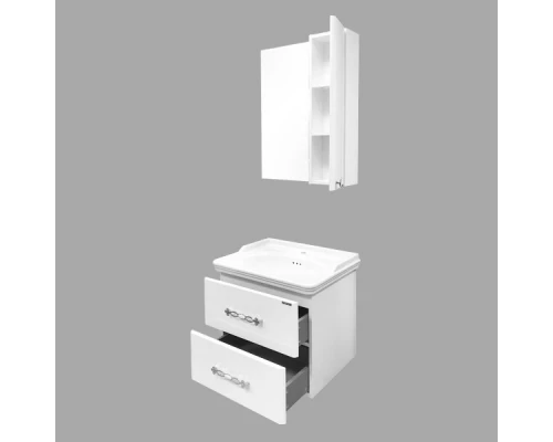 COMFORTY. Тумба-умывальник "Неаполь-65" белый глянец с раковиной 50165