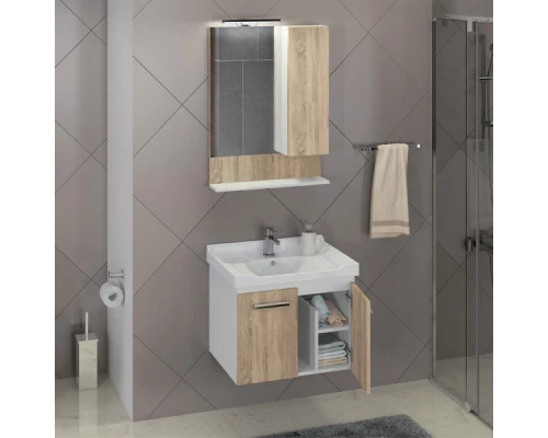 COMFORTY. Зеркало-шкаф "Рига-60" дуб сонома