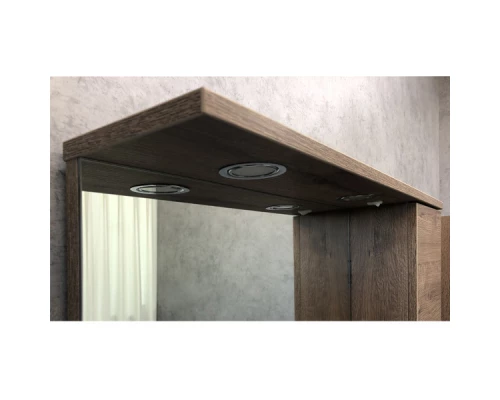 COMFORTY. Зеркало-шкаф "Марио-75" дуб темный