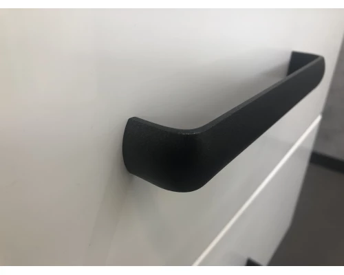 Тумба-умывальник Comforty Амстердам-75 белая с черной матовой столешницей раковина Comforty T-Y9378