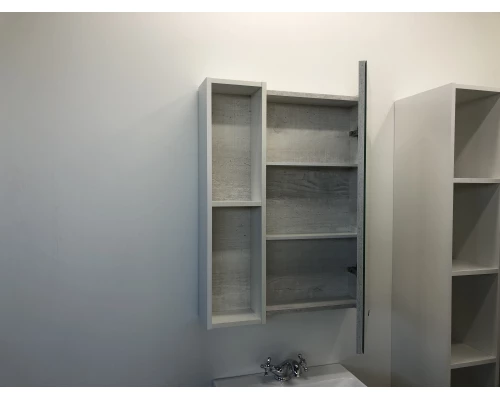 COMFORTY. Зеркало-шкаф "Прага-75" дуб белый