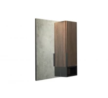 COMFORTY. Зеркало-шкаф "Франкфурт-75" дуб шоколадно-коричневый