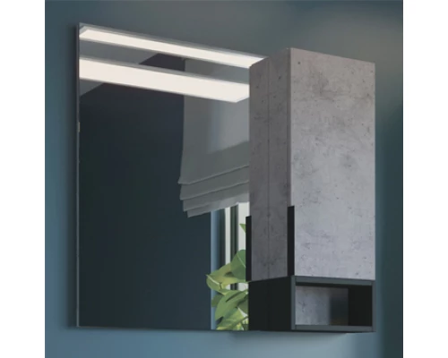 COMFORTY. Зеркало-шкаф "Франкфурт-90" бетон светлый