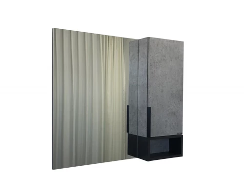 COMFORTY. Зеркало-шкаф "Франкфурт-90" бетон светлый
