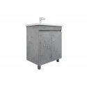 Тумба-умывальник напольная Comforty Осло-70НД бетон светлый с раковиной COMO 70
