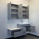 Тумба-умывальник подвесная Comforty Осло-70ПД бетон светлый с раковиной COMO 70