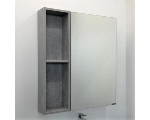 Зеркало-шкаф "Осло-70" бетон светлый