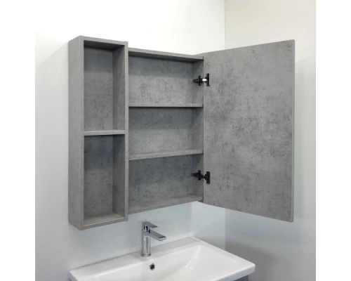 Зеркало-шкаф "Осло-70" бетон светлый