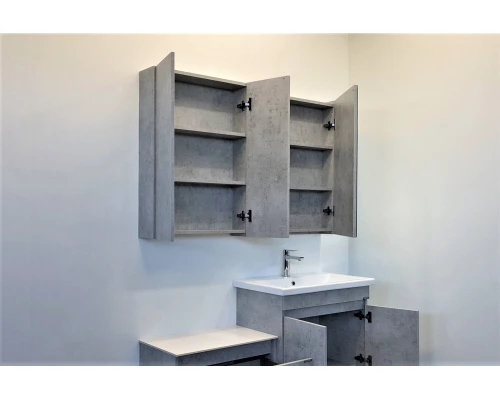 Зеркало-шкаф Comforty Осло-60 бетон светлый