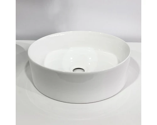 COMFORTY. Тумба-умывальник "Эдинбург-60-2" бетон светлый с черной столешницей с отверстием под смеситель, с раковиной COMFORTY 9111