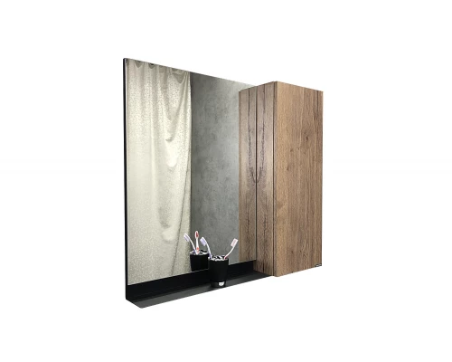 COMFORTY. Зеркало-шкаф "Кёльн-90" дуб темный