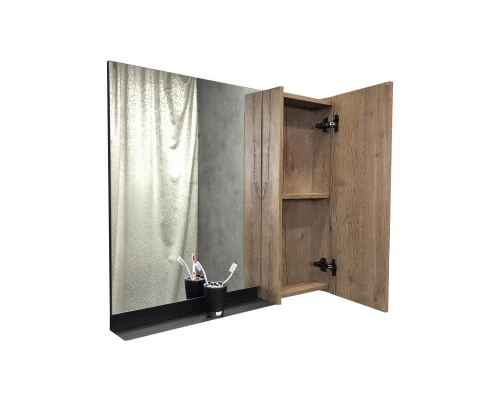 COMFORTY. Зеркало-шкаф "Кёльн-90" дуб темный