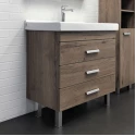 Тумба-умывальник Comforty Никосия-80Н дуб темный с раковиной Fest 80 Тумба-умывальник Comforty Никосия-80Н дуб темный с раковиной Fest 80